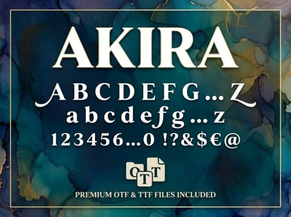 Akira: A Display Typeface That Commands Attention