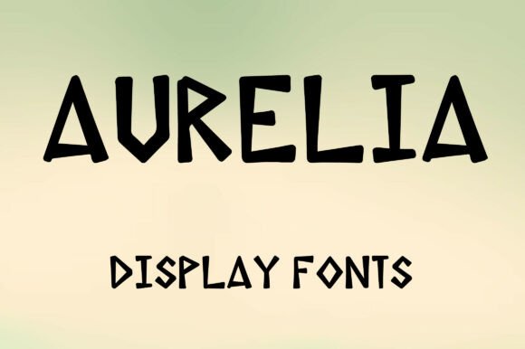 Aurelia: A Bold Display Font for Modern Branding