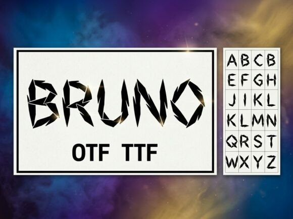 Bruno: A Commanding Display Typeface for Modern Creators
