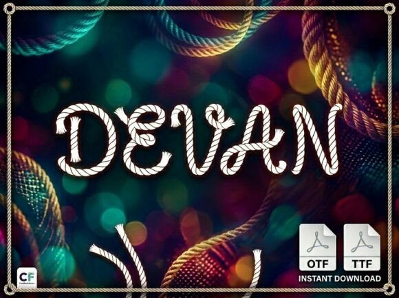 Devan: A Bold Display Typeface for Creative Impact