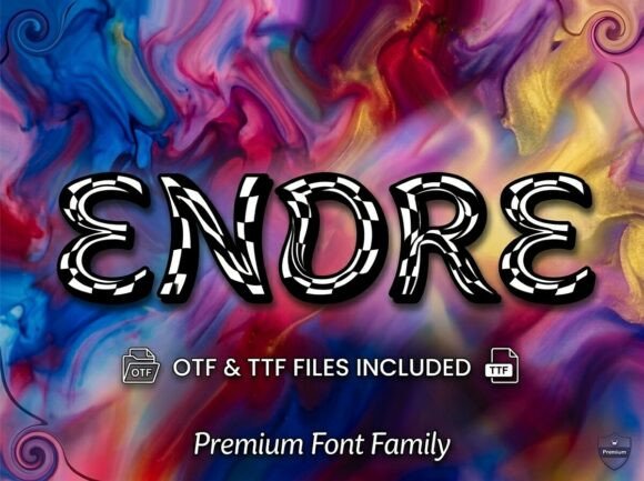 Discover Endre: A Bold Display Font for Modern Creators