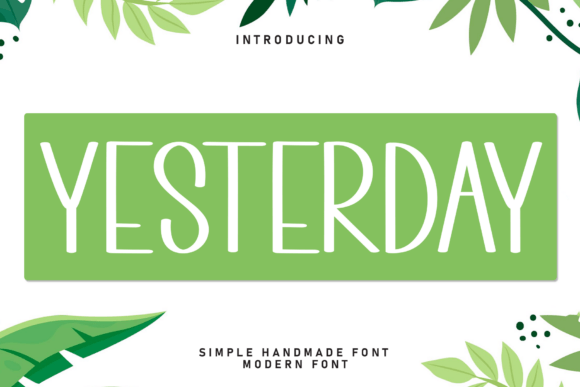 Discover Yesterday: The Handwritten Display Font with Heart