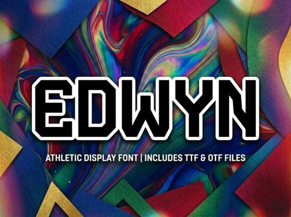 Edwyn: A Decorative Display Font for Unforgettable Designs