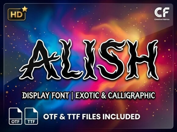 Exploring Alish: A Display Font for Bold Visual Impact