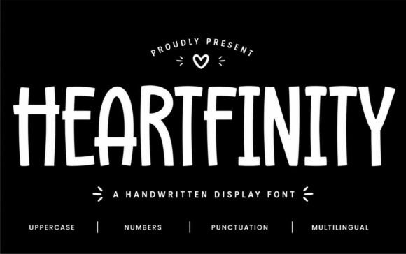 Heartfinity: A Playful Handmade Font for Creative Projects