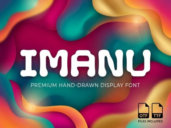 Imanu Font: The Decorative Display Typeface for Bold Projects